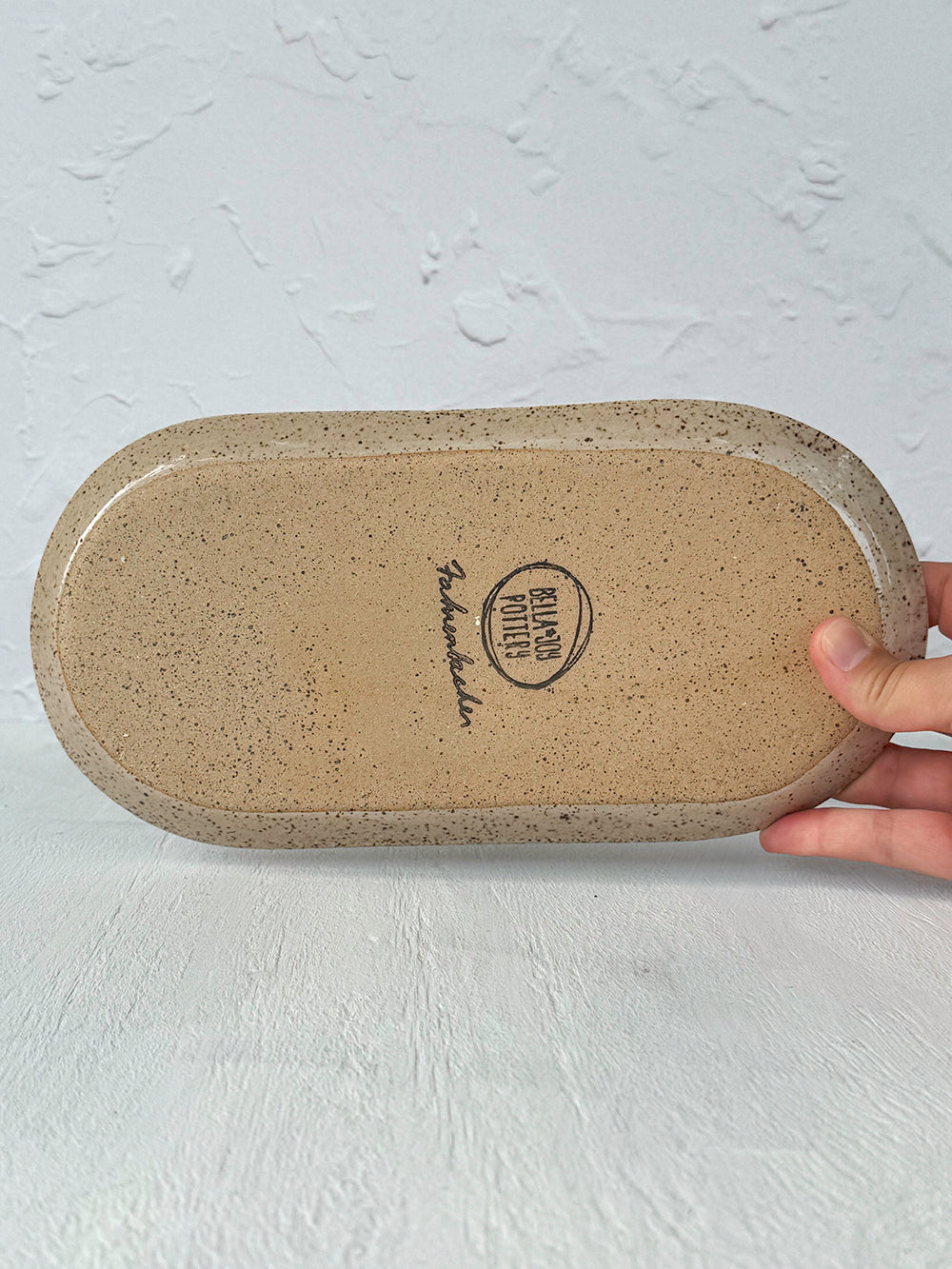 Small Oval Stoneware Tray