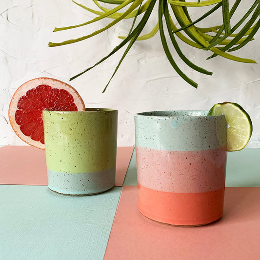 WARPED - Brighter Days Stoneware Rocks Cups - Available in Assorted Colors