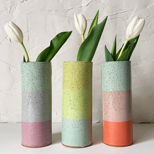 WARPED - Brighter Days Stoneware Bouquet Vase - Available in Assorted Colors