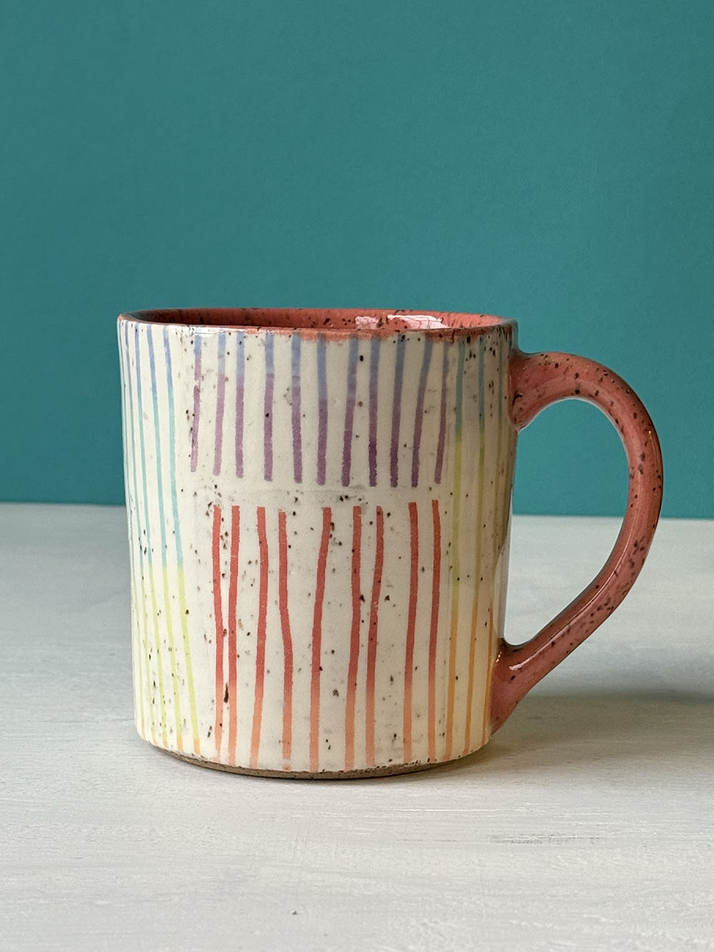Rainbow Stripe Mug