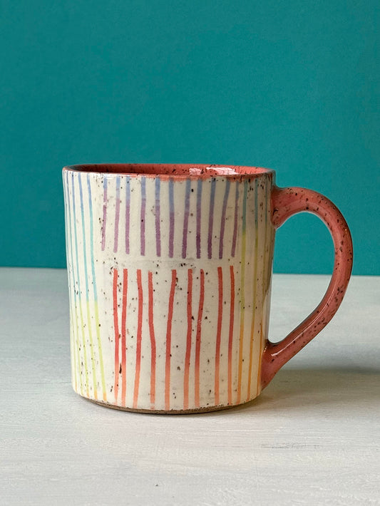 Rainbow Stripe Mug