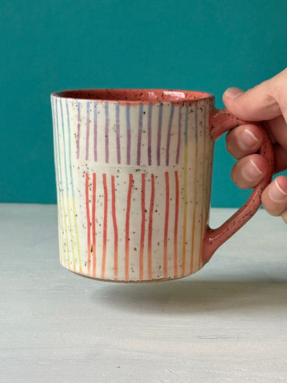 Rainbow Stripe Mug