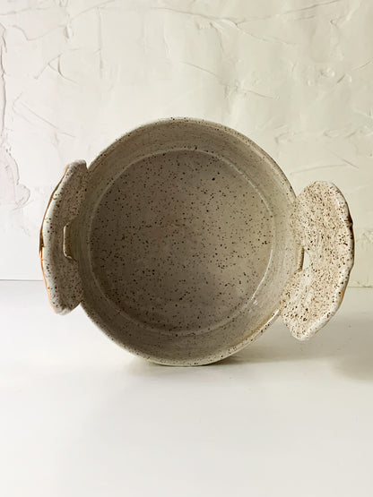 Medium Stoneware Bowl with Embellishments