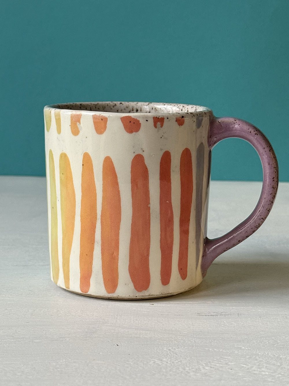 Rainbow Paint Strokes Mug - MADE TO ORDER