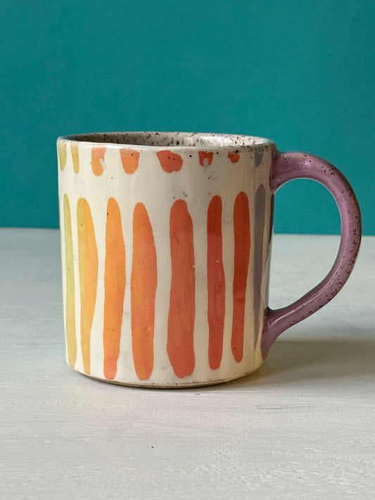 Rainbow Paint Strokes Mug - MADE TO ORDER