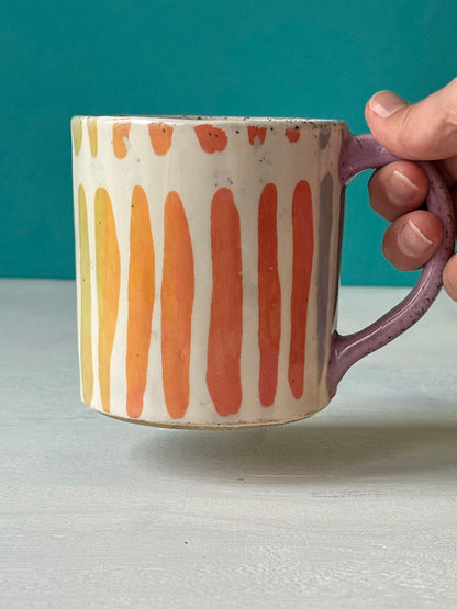 Rainbow Paint Strokes Mug - MADE TO ORDER