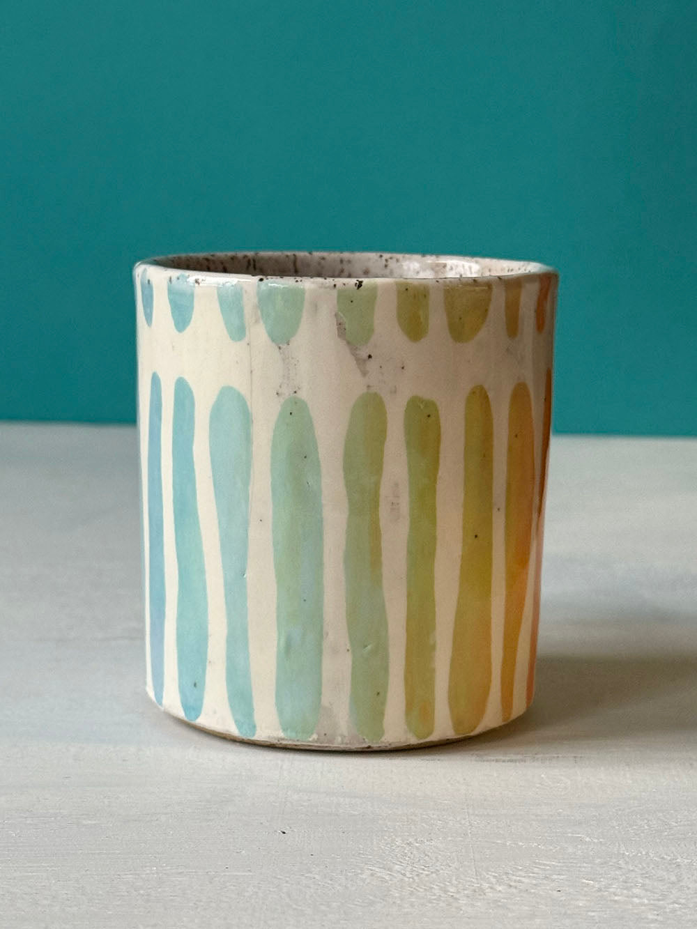 Rainbow Paint Strokes Mug - MADE TO ORDER