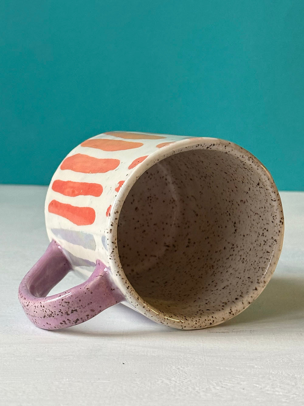 Rainbow Paint Strokes Mug - MADE TO ORDER