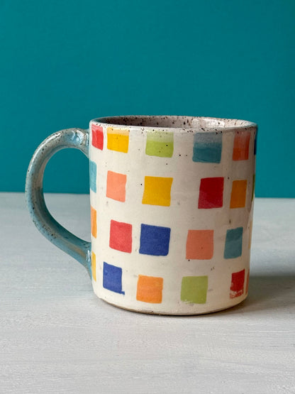 Barn Mug - Colorful Square -MADE TO ORDER
