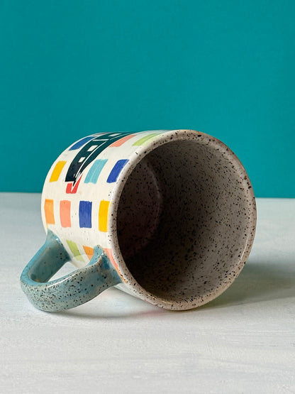Barn Mug - Colorful Square -MADE TO ORDER
