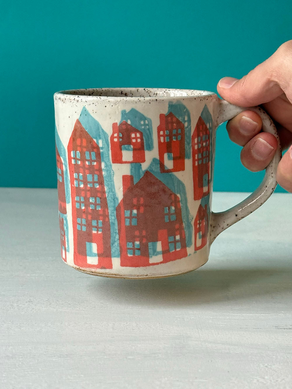 3D Houses Mug - MADE TO ORDER