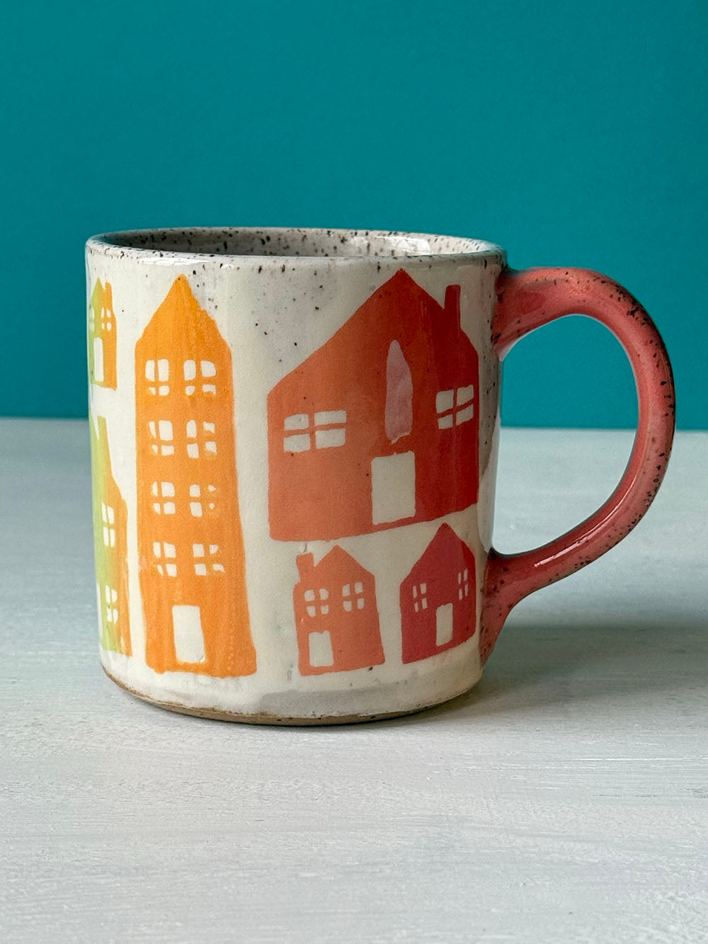 Rainbow Houses Mug - MADE TO ORDER