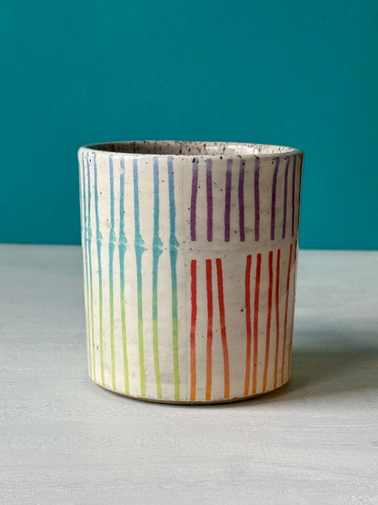 Rainbow Stripes Mug - MADE TO ORDER