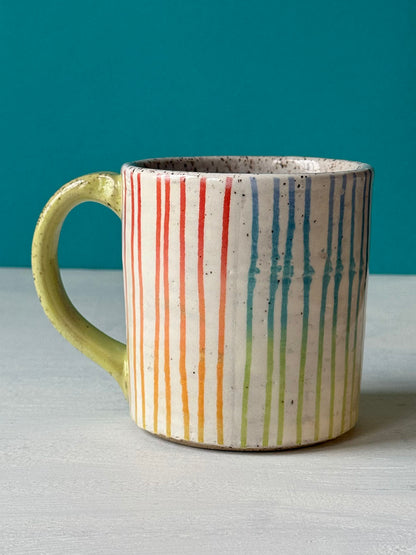 Rainbow Stripes Mug - MADE TO ORDER