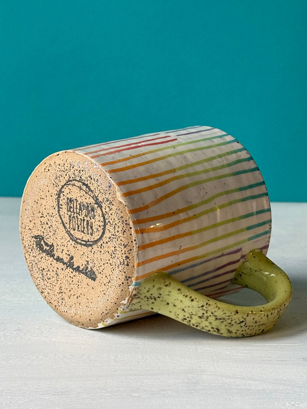 Rainbow Stripes Mug - MADE TO ORDER