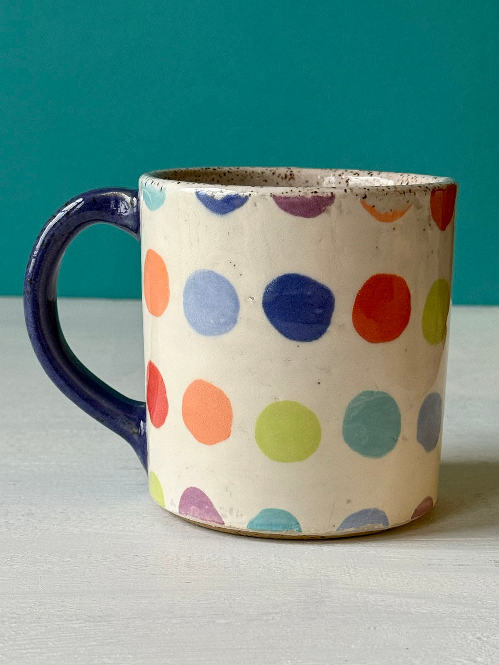 Barn Mug - Colorful Circles - MADE TO ORDER