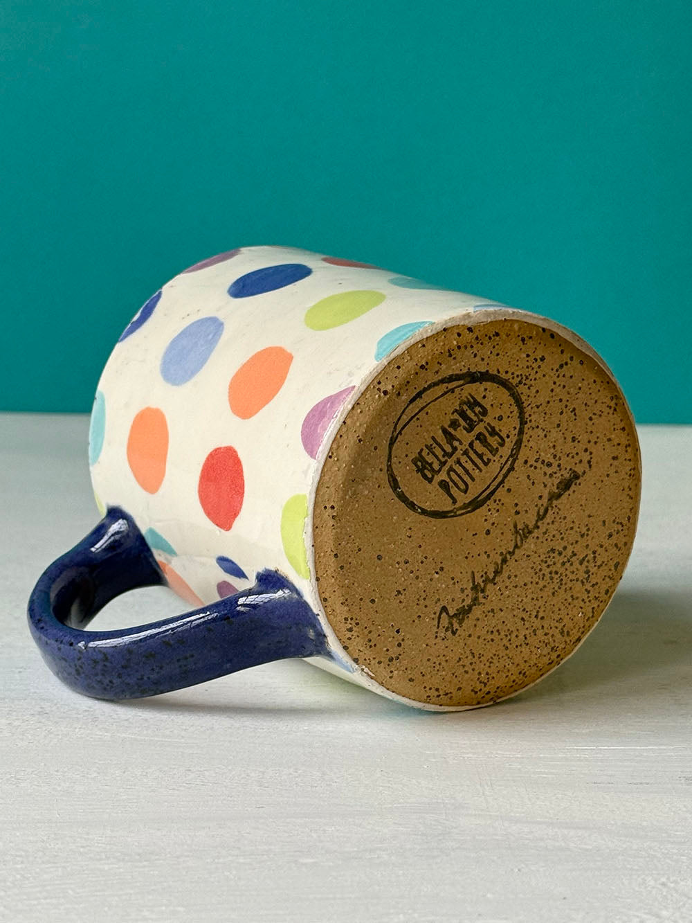 Barn Mug - Colorful Circles - MADE TO ORDER