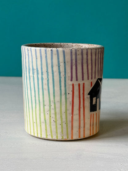Barn Mug - Colorful Lines - MADE TO ORDER