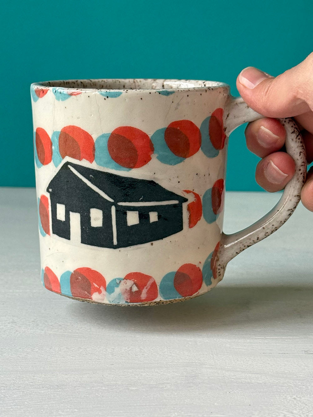Barn Mug - 3D Circles - MADE TO ORDER