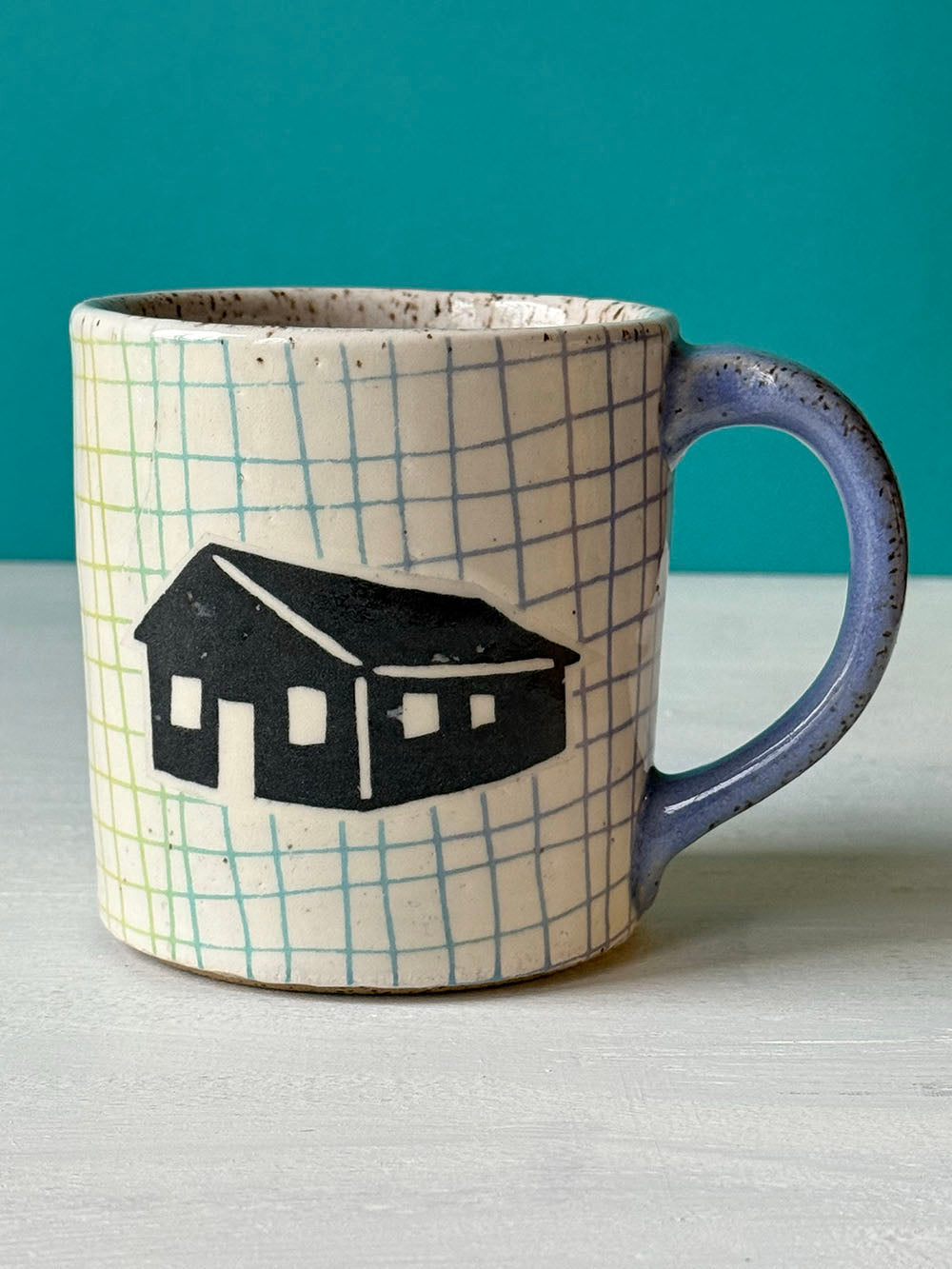 Barn Mug - Rainbow Grid - MADE TO ORDER