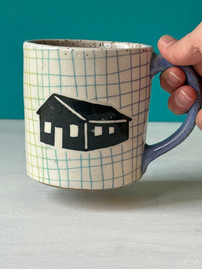 Barn Mug - Rainbow Grid - MADE TO ORDER