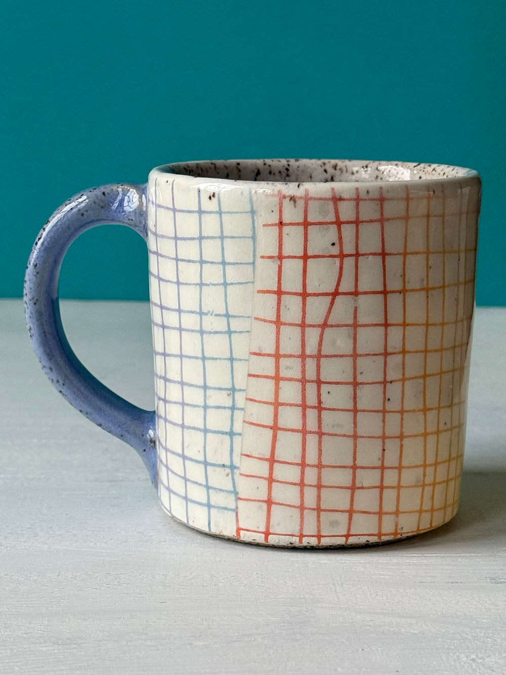Barn Mug - Rainbow Grid - MADE TO ORDER