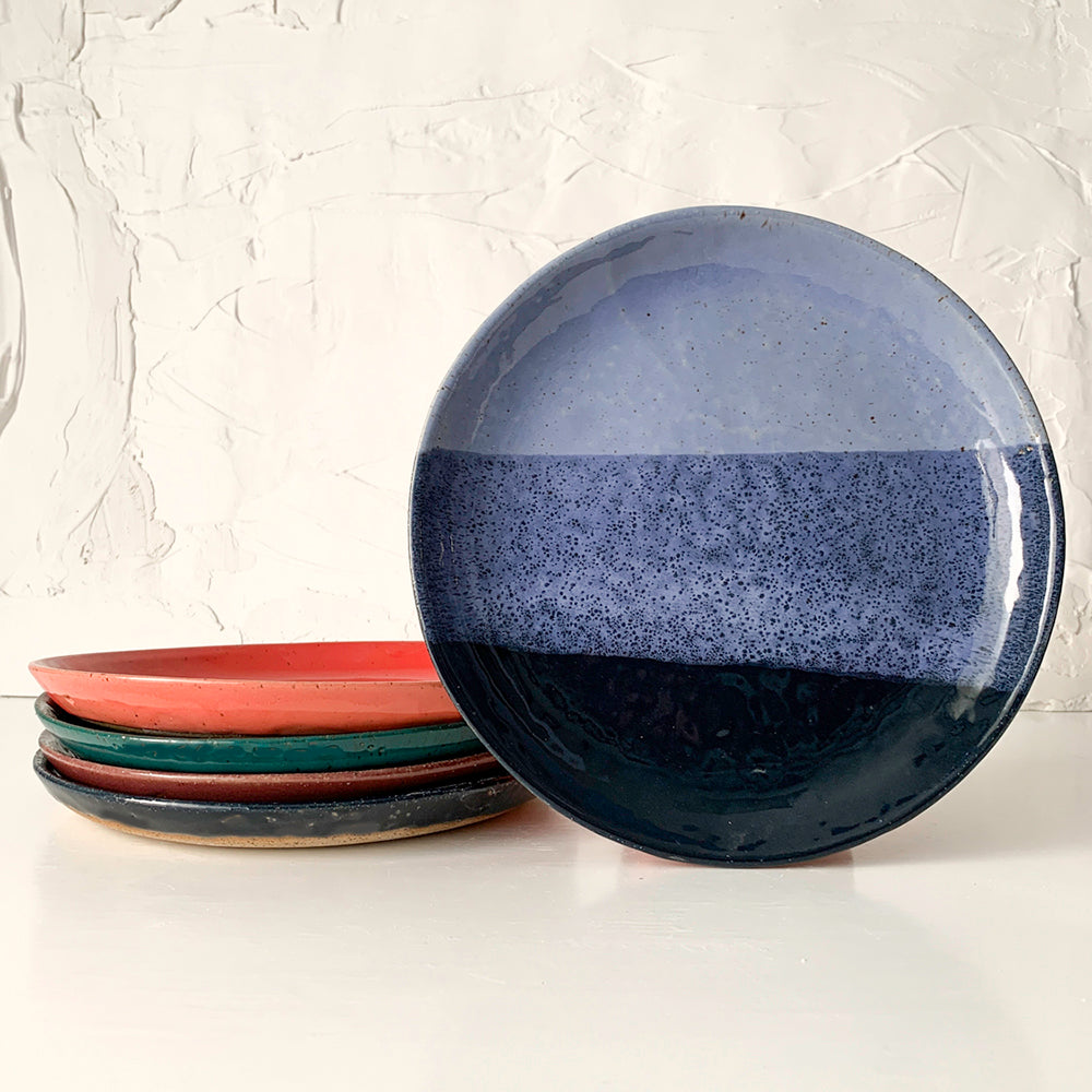WHOLESALE Longer Nights Large Stoneware Plate - Available in Assorted Colors