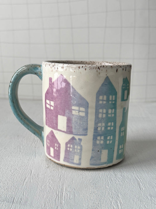 Rainbow Houses Mug