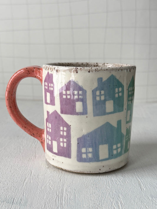 Rainbow Houses Mug