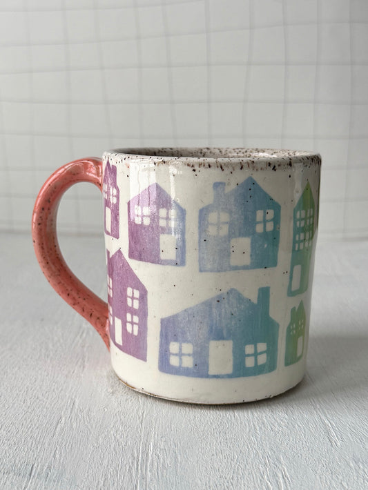 Rainbow Houses Mug
