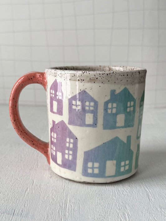 Rainbow Houses Mug