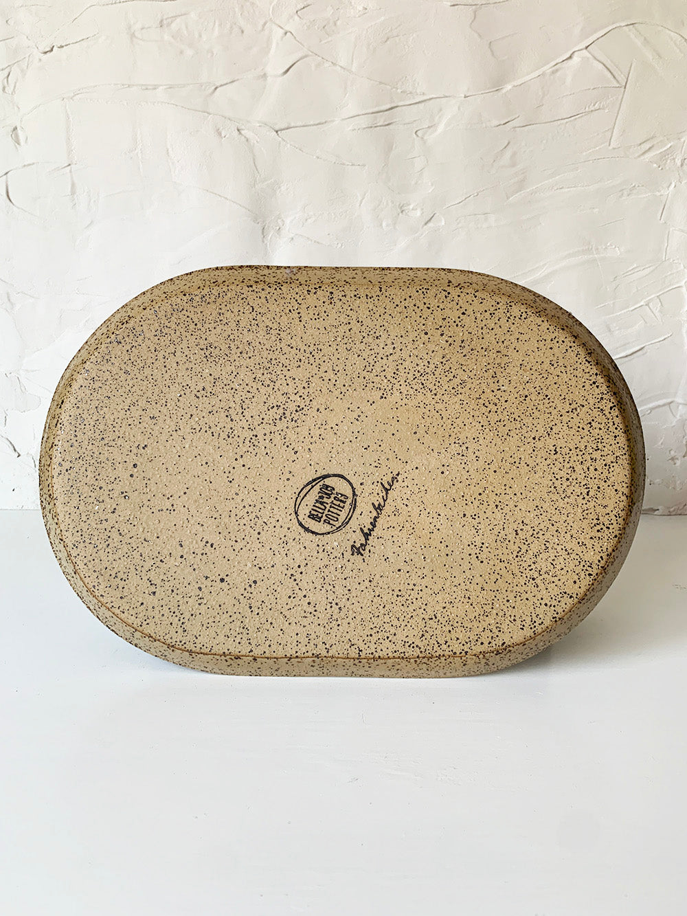 Large Oval Stoneware Tray