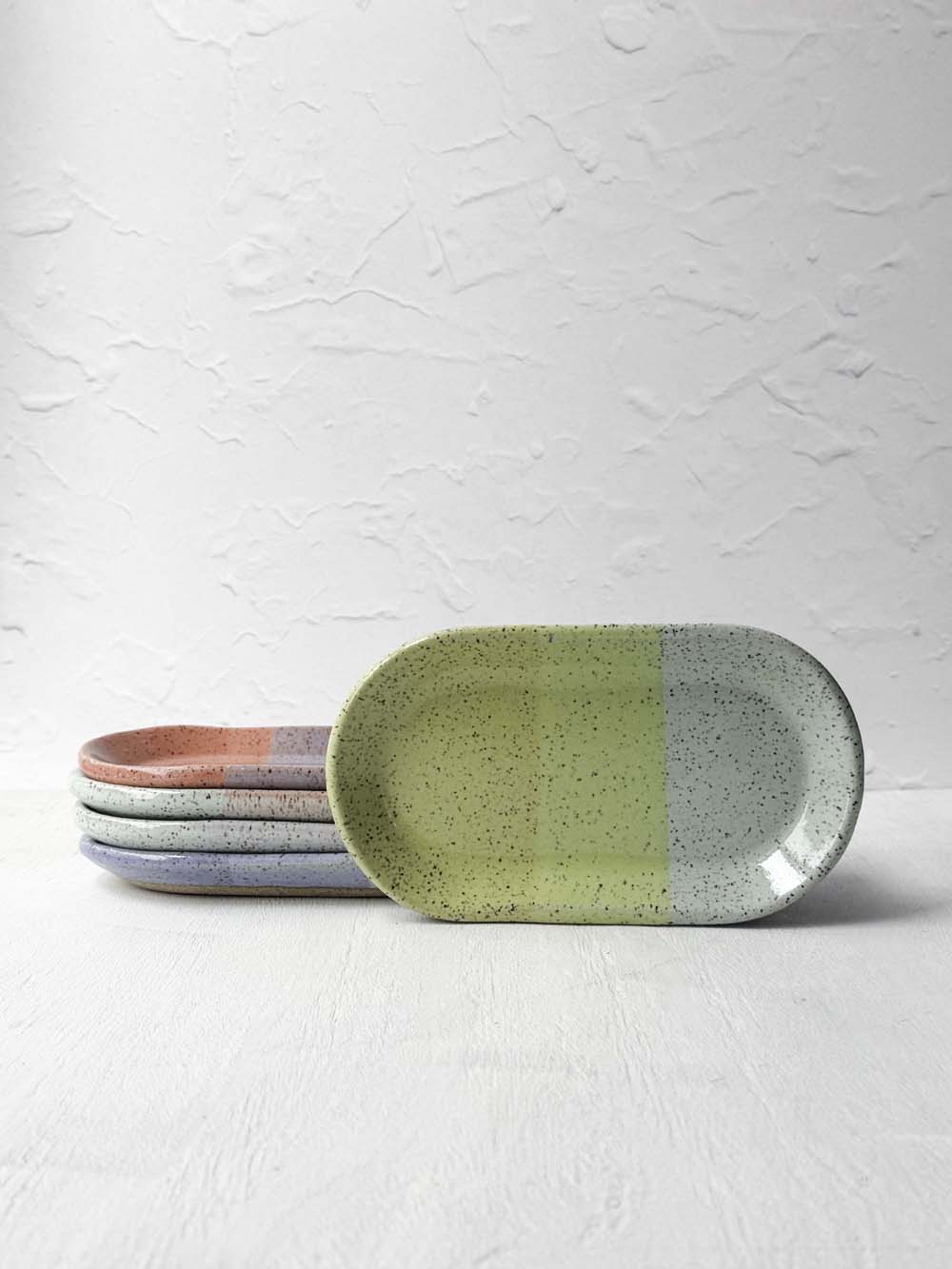 Brighter Days Small Oval Stoneware Tray