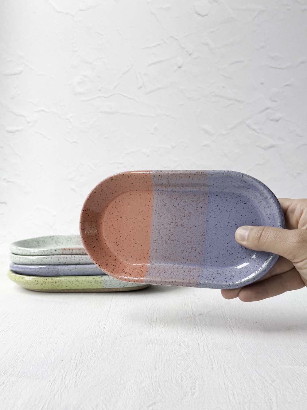 Brighter Days Small Oval Stoneware Tray