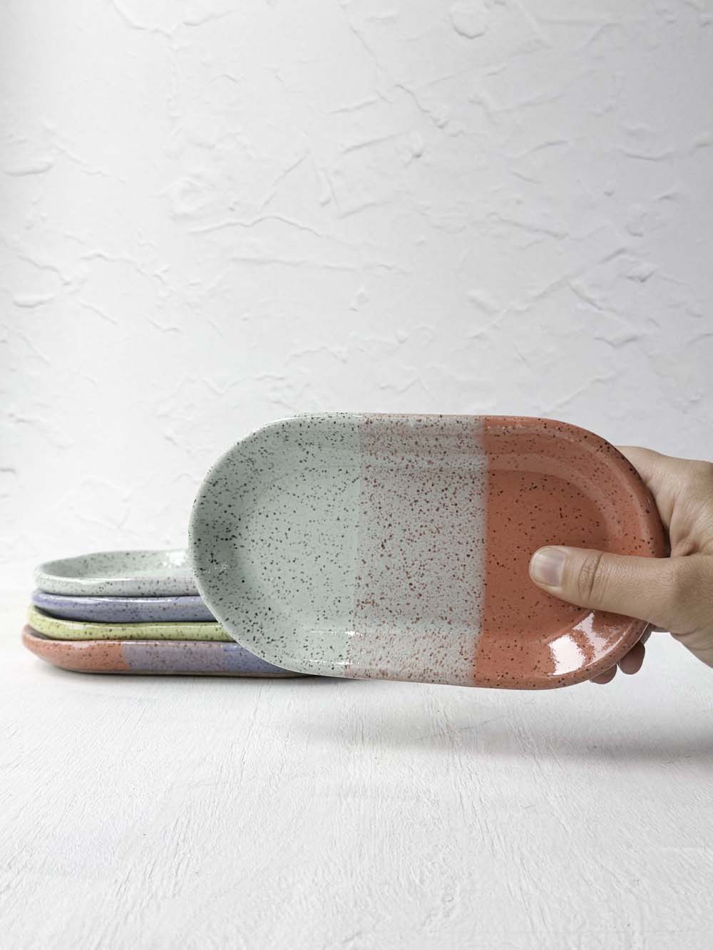 Brighter Days Small Oval Stoneware Tray