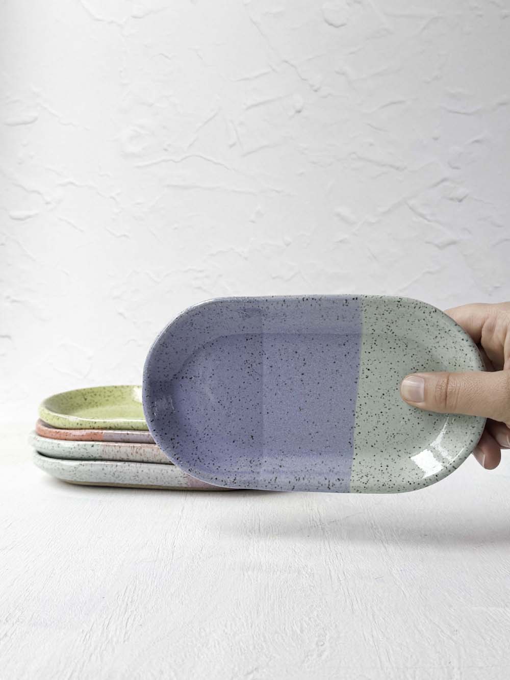 Brighter Days Small Oval Stoneware Tray