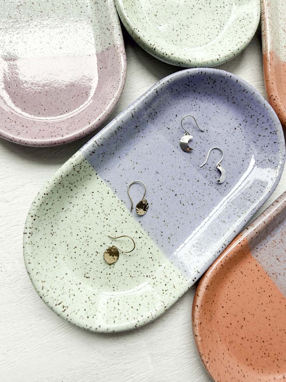 Brighter Days Small Oval Stoneware Tray