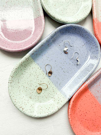 Brighter Days Small Oval Stoneware Tray