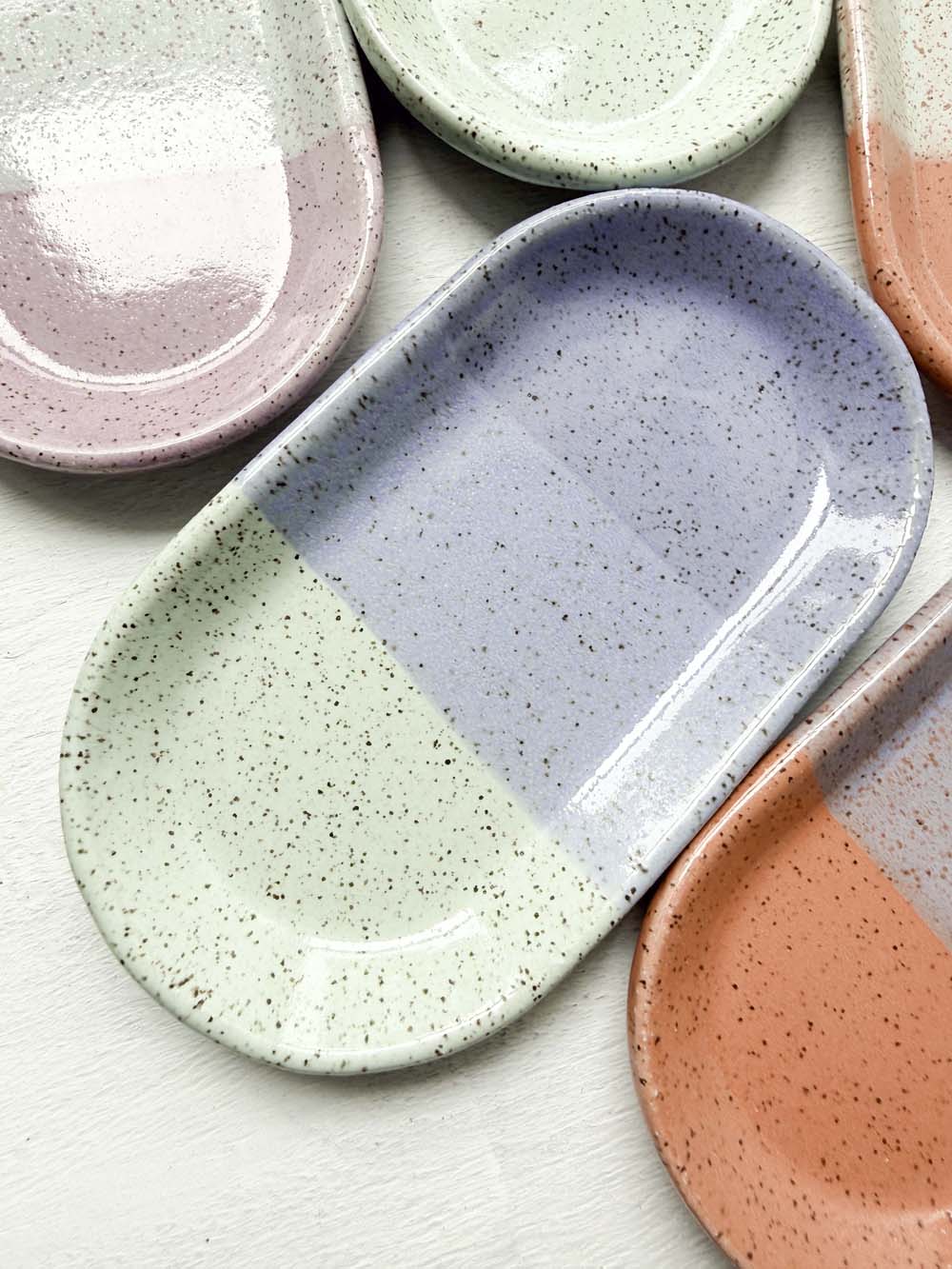 Brighter Days Small Oval Stoneware Tray