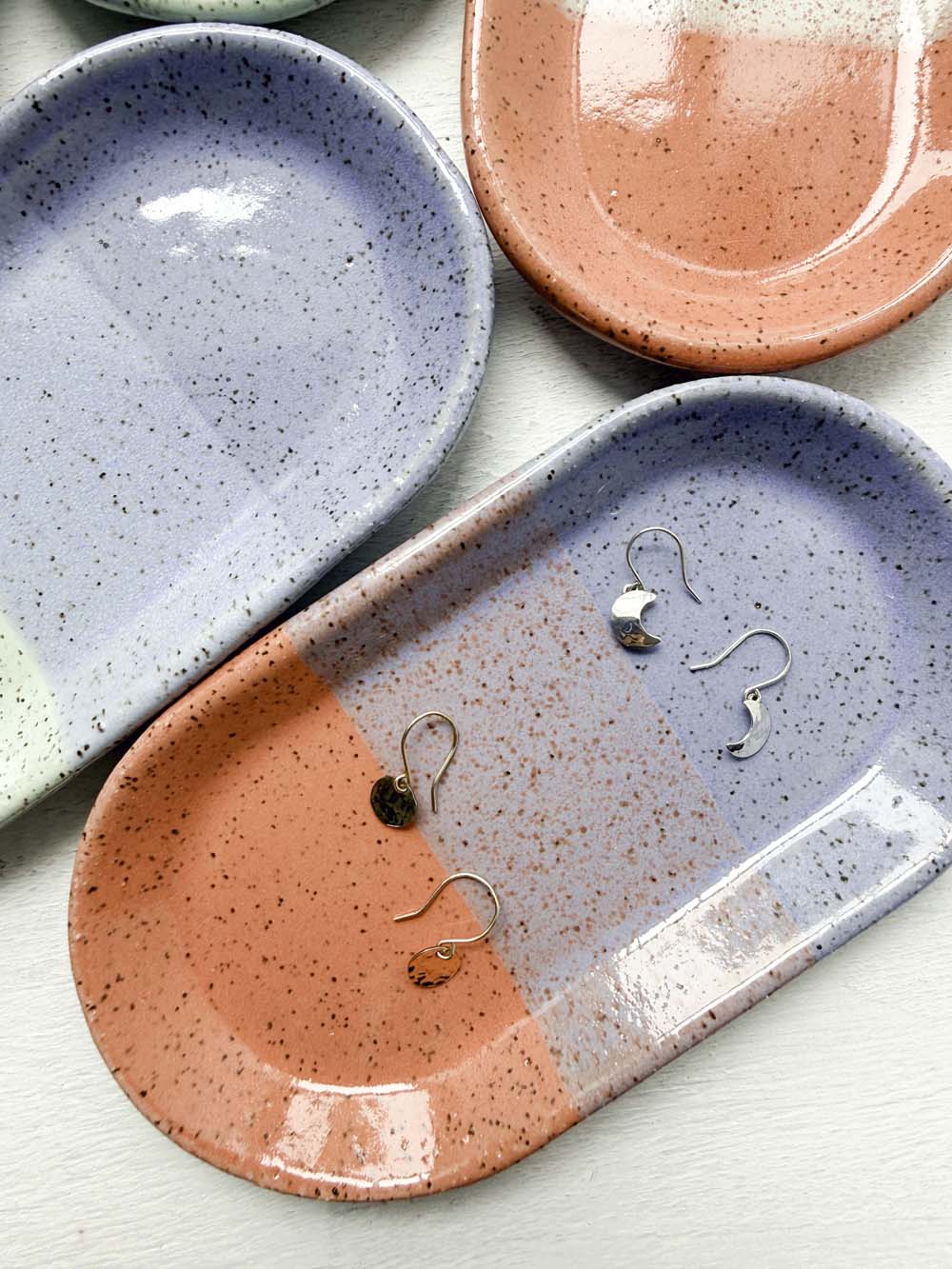Brighter Days Small Oval Stoneware Tray