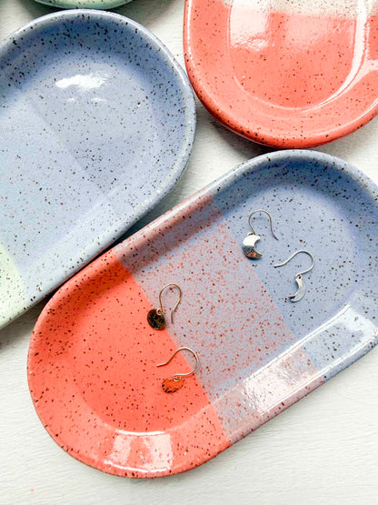 Brighter Days Small Oval Stoneware Tray