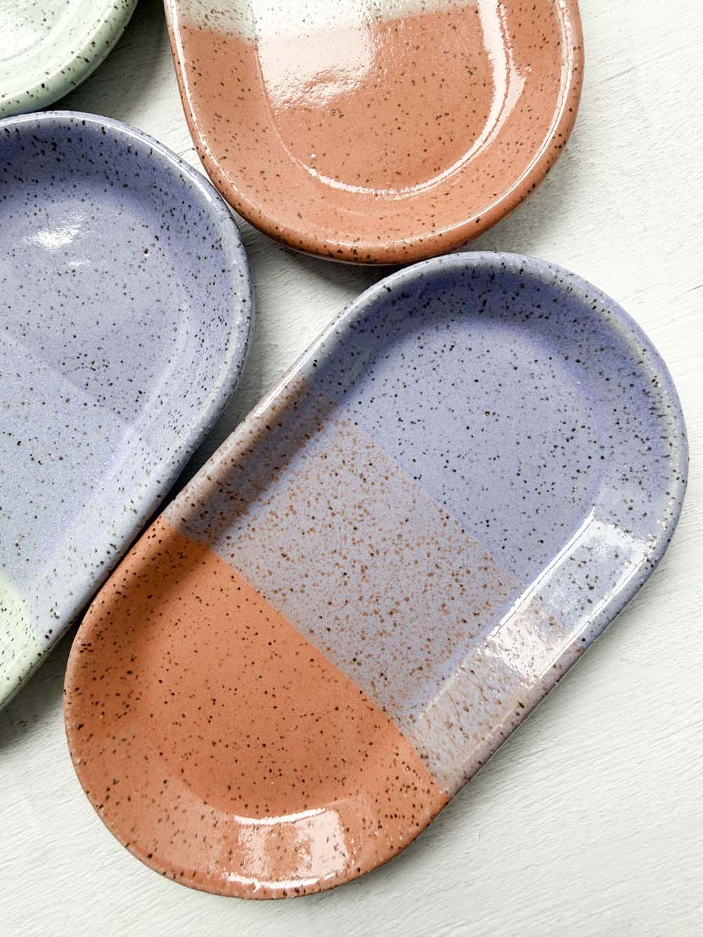 Brighter Days Small Oval Stoneware Tray