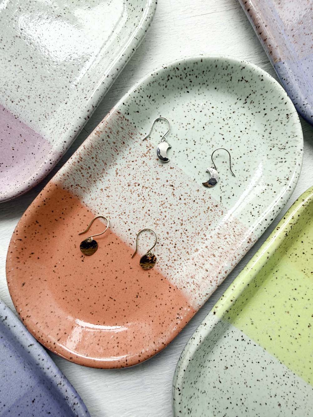 Brighter Days Small Oval Stoneware Tray