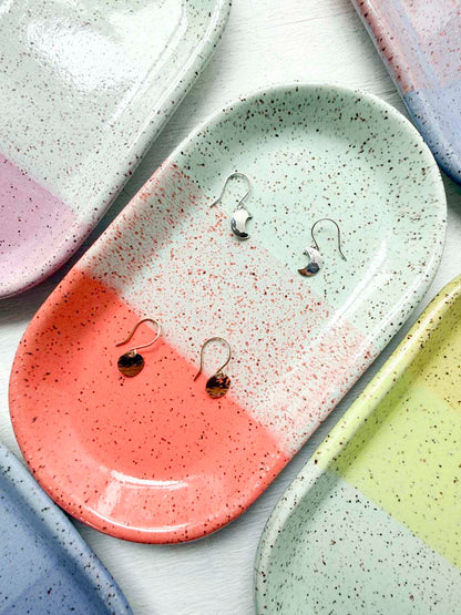 Brighter Days Small Oval Stoneware Tray