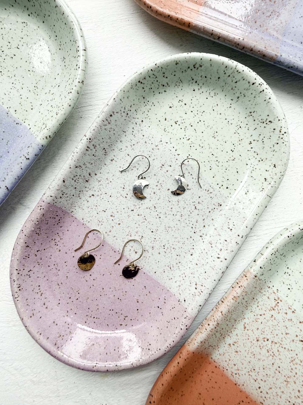 Brighter Days Small Oval Stoneware Tray