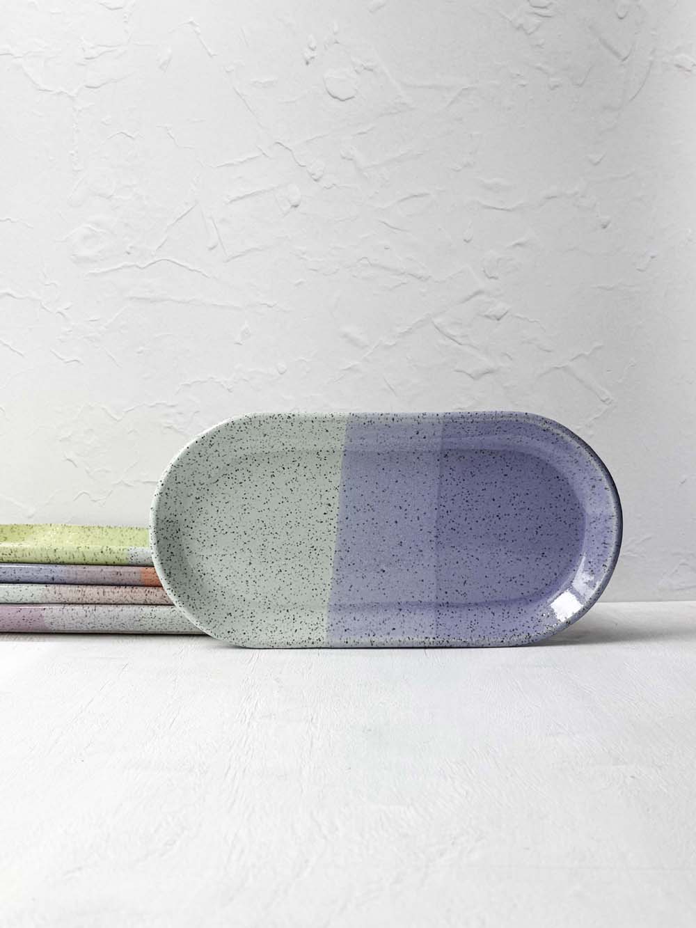 Brighter Days Medium Oval Stoneware Tray