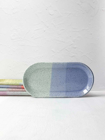 Brighter Days Medium Oval Stoneware Tray