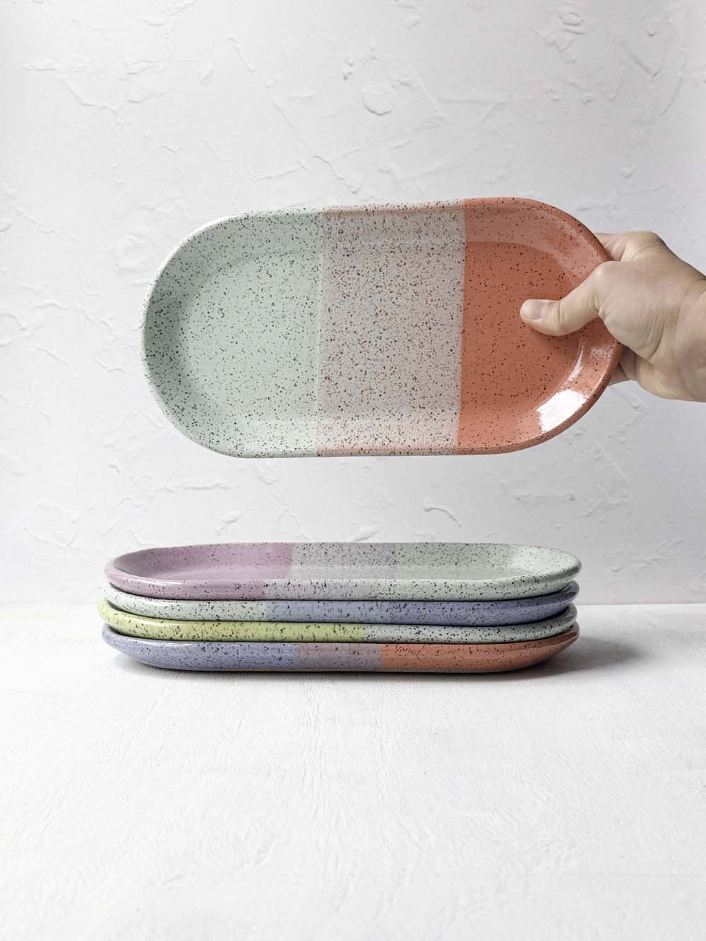 Brighter Days Medium Oval Stoneware Tray