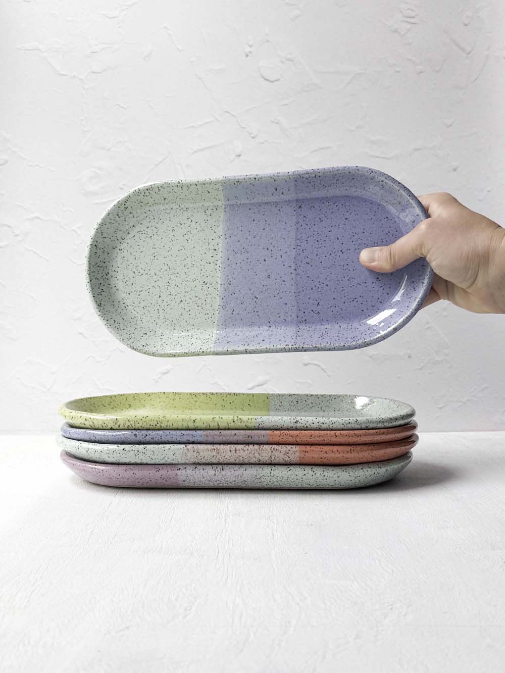 Brighter Days Medium Oval Stoneware Tray