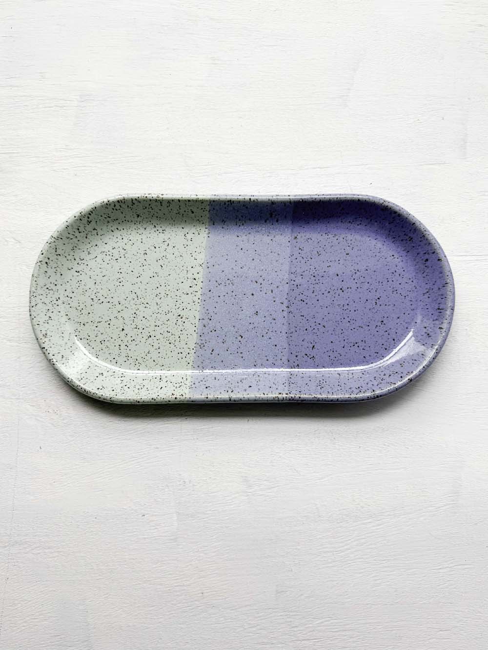 Brighter Days Medium Oval Stoneware Tray